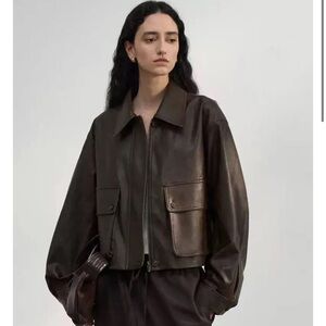 Women's Brown Leather Jacket